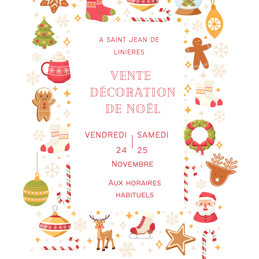 Vente décoration de Noël Communauté Emmaüs Angers